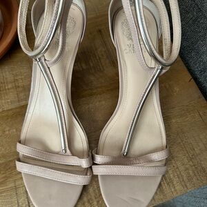 Vince Camuto Cream Sandals with Elegant Straps